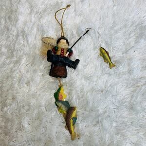 Christmas Around the World Fisherman Ornament Resin